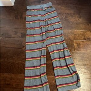 Free People Multicolor Striped sweater pants